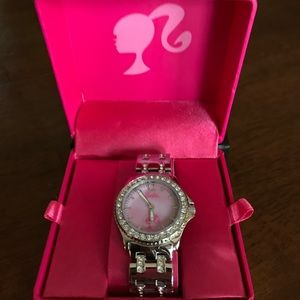 Barbie collectible silver watch